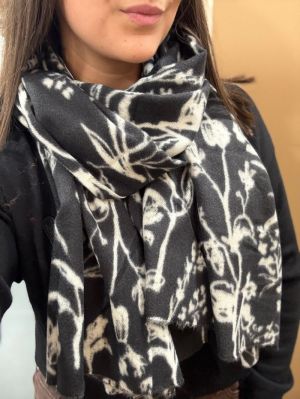  noir fleurs