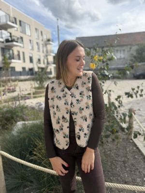  FLEURS BEIGE